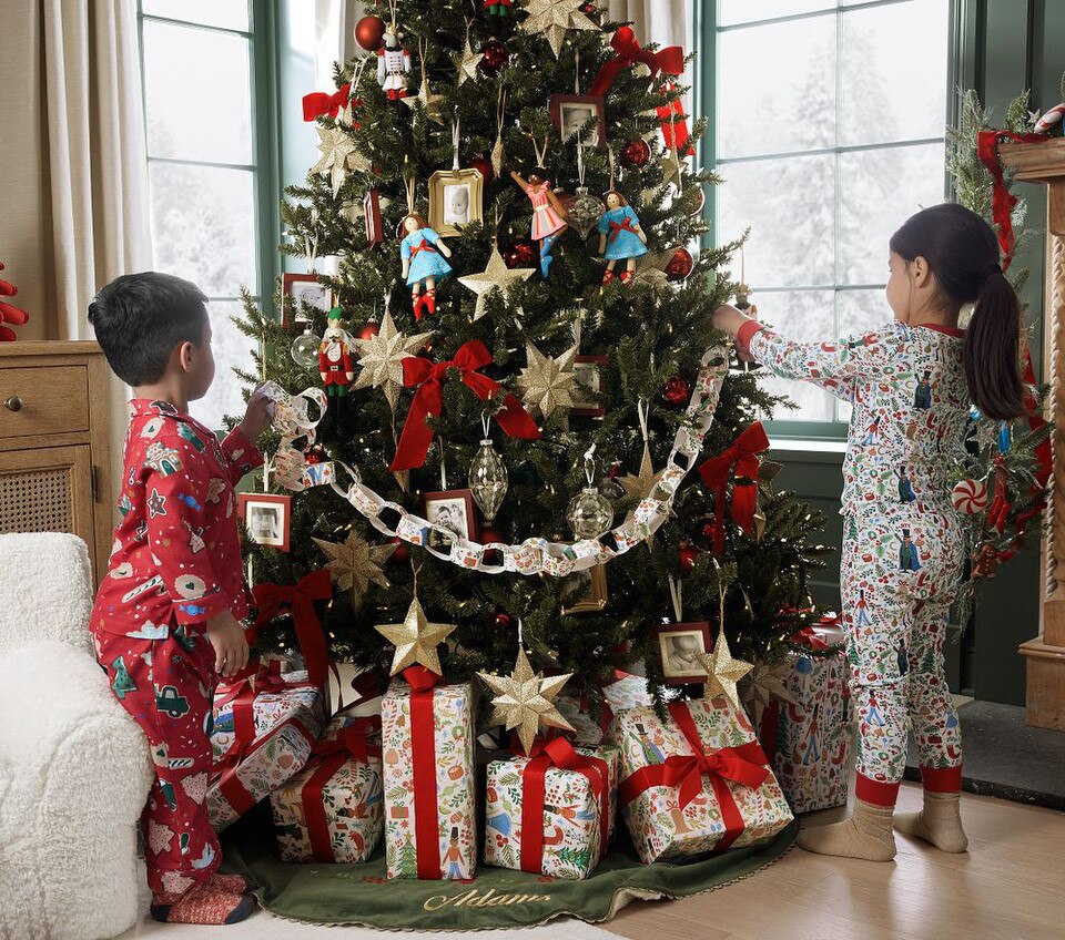 Rifle Paper Co. Velvet Tree Skirt Pottery Barn Kids UK